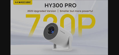 Projecteur magnétique HY300 Pro 4K Android 11 double Wifi6 290ANSI Allwinner H713 BT5.0 1080P 1280*720P projecteur extérieur de cinéma maison